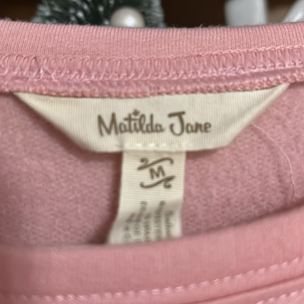 MATILDA JANE Lets Go Together Blushing Pink Floral Detail Sweatshirt,Medium,GUC. - Picture 3 of 13